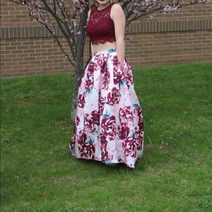 Floral prom dress